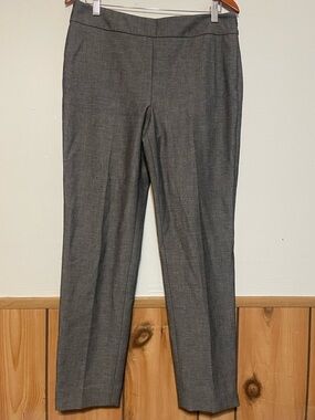 Talbots Heather Gray Straight-Leg Dress Pants